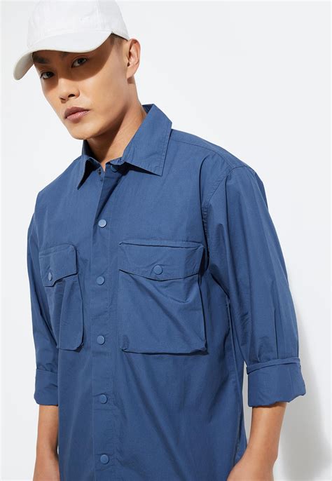 Buy Urb N Men Relaxed Fit Solid Flap Pocket Shirt Online At Just Rs