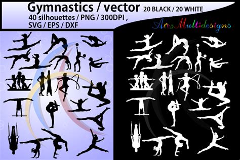 Gymnastics Silhouette Graphic By Arcs Multidesigns Creative Fabrica