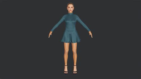 3d Model Ariana Grande Vr Ar Low Poly Cgtrader