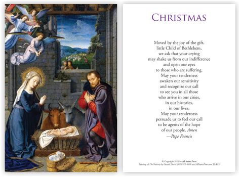 Christmas Prayer Card