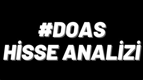 DOAS Hisse Analizi YouTube