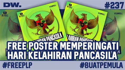 Cara Membuat Poster Hari Lahir Pancasila Di Hp Youtube