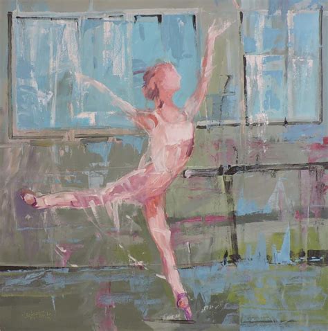 Richard Szkutnik - Ballet III, Painting, Oil on Wood Panel For Sale at ...