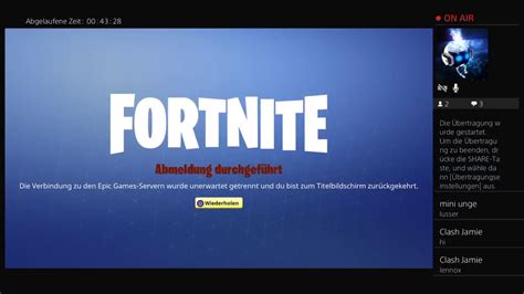 Livestream Ps Fortnite Neuen Skin Kaufen Youtube