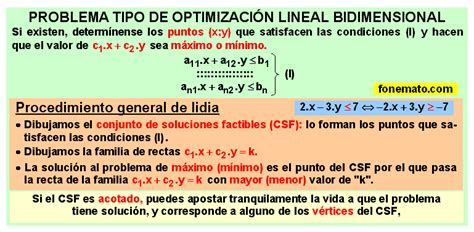 Optimización Lineal