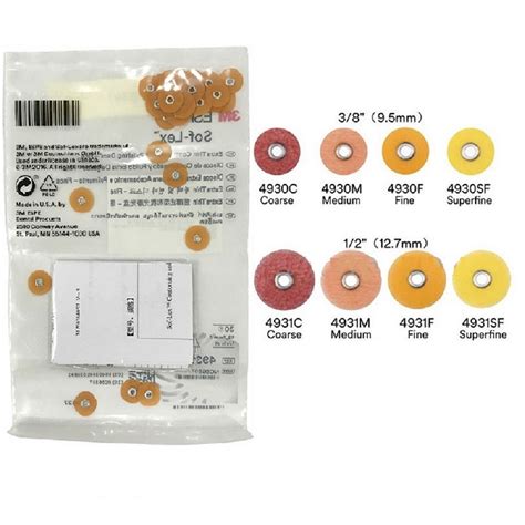 3m Espe Dental Sof Lex Contouring And Polishing Discs 4931 4930