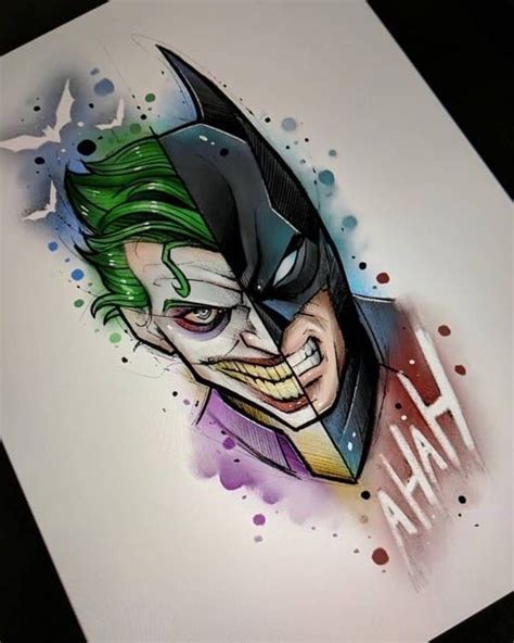 Pin By Siss On Tattoo Sketches Joker Drawings Batman Drawing Cool