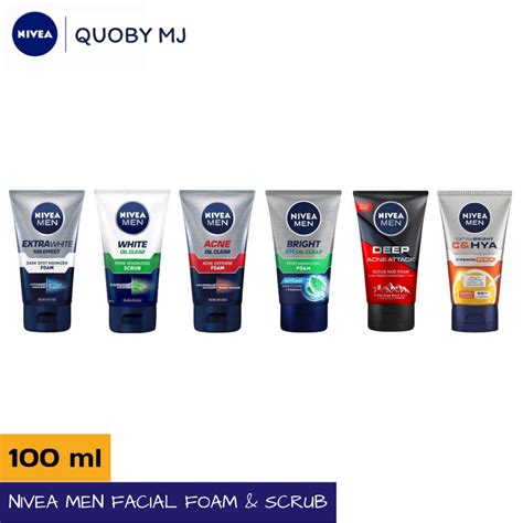 Jual Nivea Men Facial Foam Face Wash Sabun Cuci Muka Ml Shopee