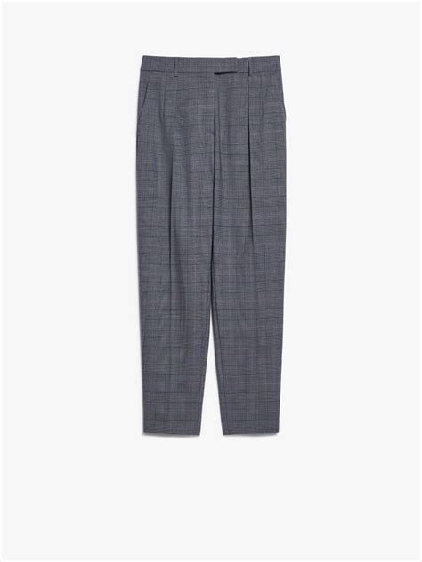 Pantalon Gris Femme Laine Vierge Max Mara