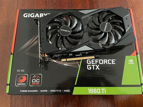 Gigabyte GTX 1660ti Dual Fan 6GB GDDR6 GPU Computers Tech Parts