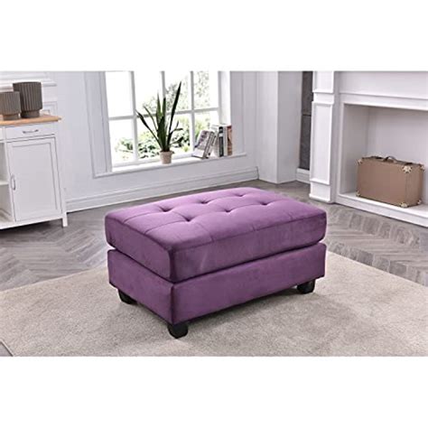 Glory Furniture Malone G637 O Ottoman Purple