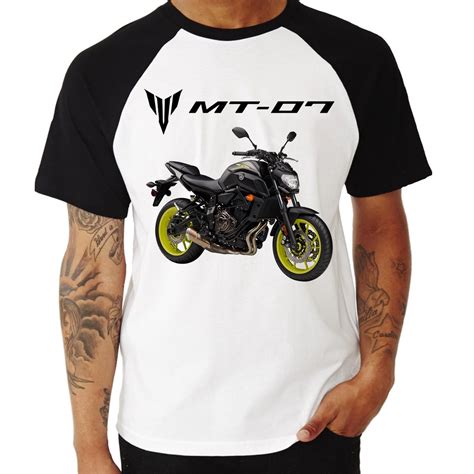 Camiseta Raglan Moto Yamaha Mt Cinza Shopee Brasil