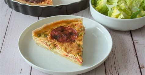 Une Tarte Aux Poivrons Et Chorizo Toute Simple Qui Ravira Vos Papilles