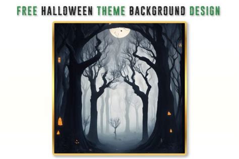 Free Halloween Theme Background Design Graphic By Dope T Shirt Design · Creative Fabrica