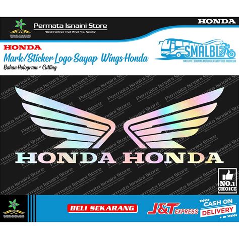 Jual Sticker Stiker Hologram Cutting Logo Sayap Honda By Permata