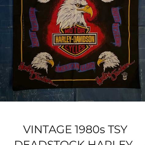 Harley Davidson Bandana Vintage Bandana Gem