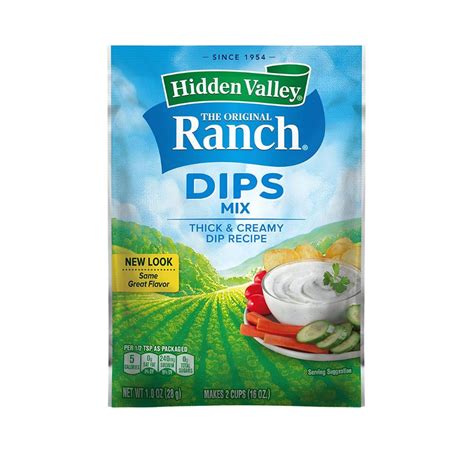 Hidden Valley The Original Ranch Dips Mix Preparato Per Salsa Ranch Da 28g American Uncle