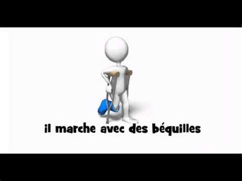 How To Pronounce In French Il Marche Avec Des B Quilles Youtube