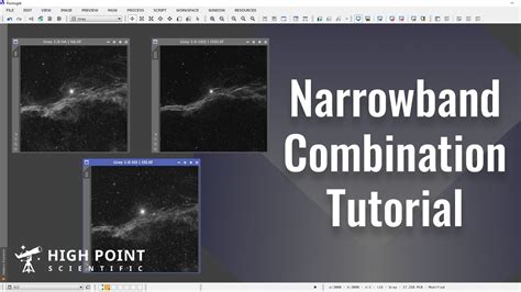 PixInsight Tutorial Combining Narrowband Data High Point Scientific