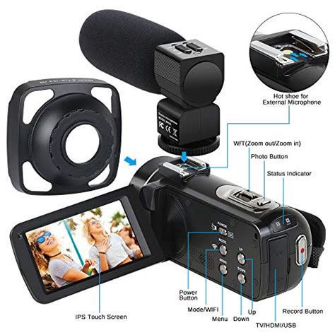 Video Camera Camcorder Wifi Fhd 1080p 30fps 26mp Youtube Vlogging