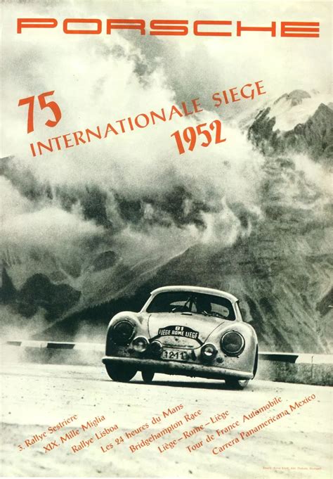 17 First-Rate Vintage Porsche Posters | Tour de france, Porsche, Le mans