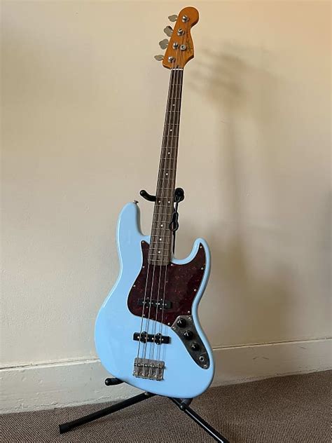 Fender Jazz Bass Squire Classic Vibe 60s Daphne Blue Reverb Uk