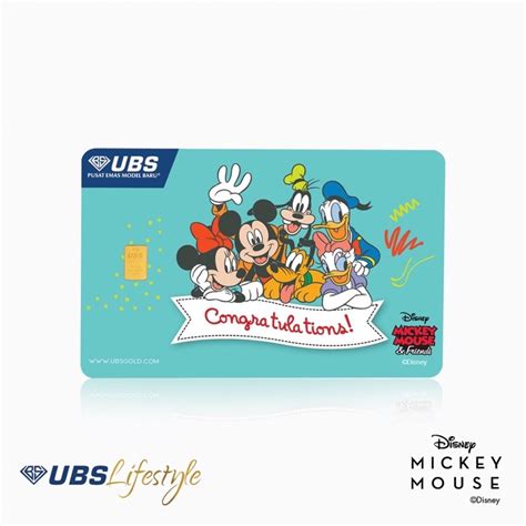 Jual Ubs Disney Mickey Mouse Friends Congratulations Gr Shopee