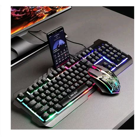 Jual Keyboard Mouse Gaming Wireless Combo Keyboard Rgb Back Light