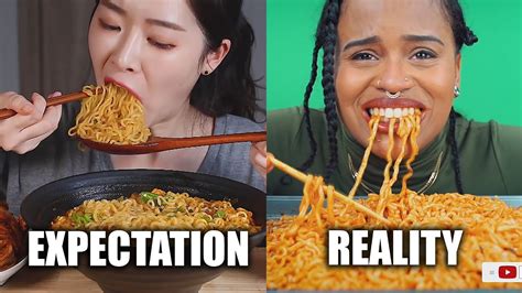 Mukbang EXPECTATIONS Vs REALITY YouTube