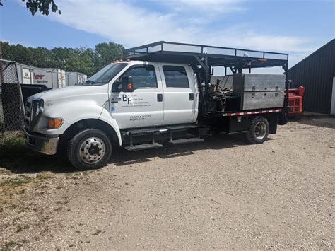 Ford F650 Xlt Crew Cab 2011 Utility Bed 67l Cummins Revelation Machinery