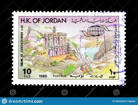 Jordan On Postage Stamps Editorial Stock Photo Image Of Industry