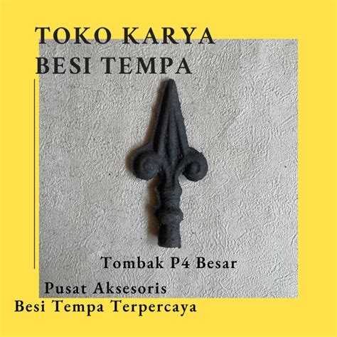 Jual Tombak P Besar Kecil Ornamen Pagar Besi Cor Tanduk Ornamen