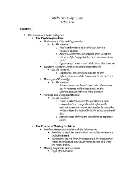 Mkt 450 Midterm Study Guide Midterm Study Guide Mkt 450 Chapter 1