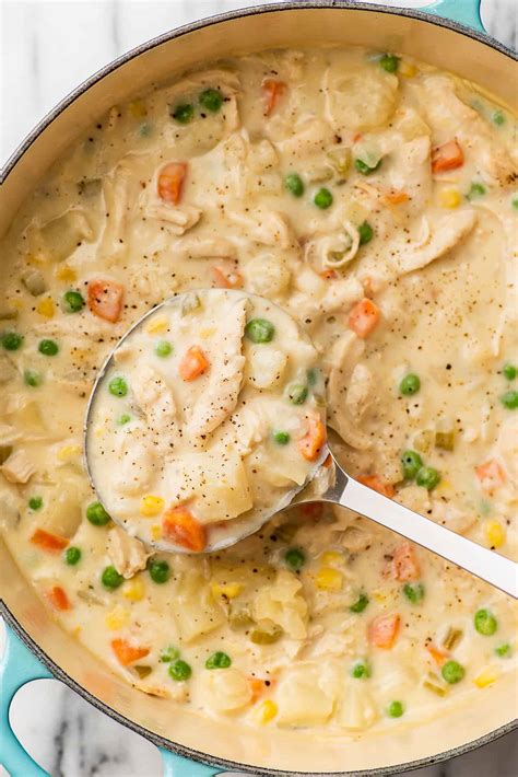 Chicken Pot Pie Soup - Baking Mischief