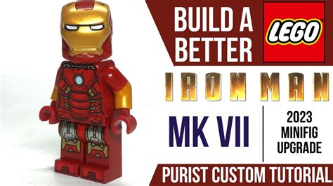 Build A Better LEGO IRON MAN Mk VII 2023 Minifig Purist Custom Upgrade