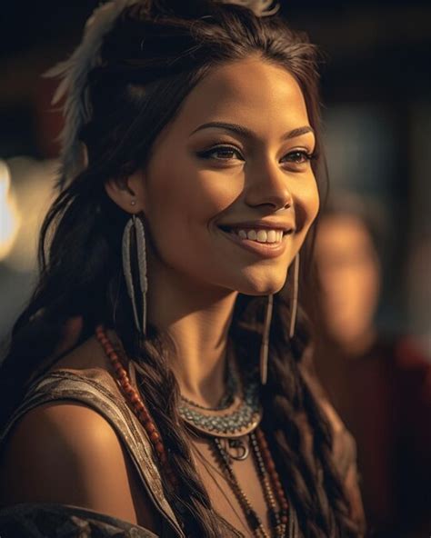 Premium Ai Image Cinematic Shot Of Beautiful Smiling Indian Woman