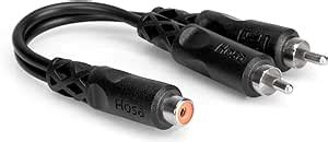 Amazon Hosa Yra Rcaf To Dual Rca Y Cable Electronics