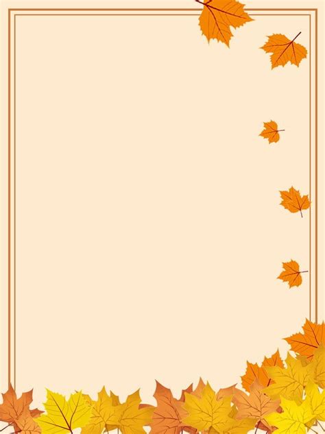 Simple Autumn Fallen Leaves Background Wallpaper Image For Free