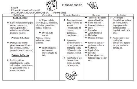 Plano De Aula Matematica Educação Infantil Braincp