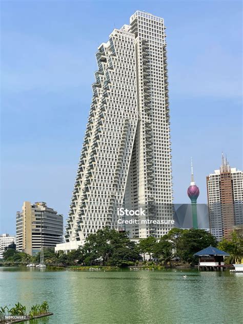 Closeup Image Of Altair Leaning And Vertical Towers And Colombo Lotus