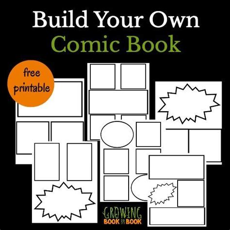 Build Your Own Comic Book Free Writing Activity Comic Book Template