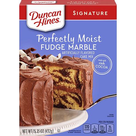 Duncan Hines Signature Fudge Marble Cake Mix 16 5 Oz Box Walmart