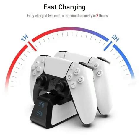 CHARGEUR DE MANETTE Pour PlayStation 5 Station PS5 Double Charge Rapide