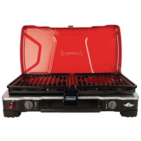 Coleman Fyresergeant Double Burner 22000 Btus Camp Stove With 2 Grill Grates Canadian Tire