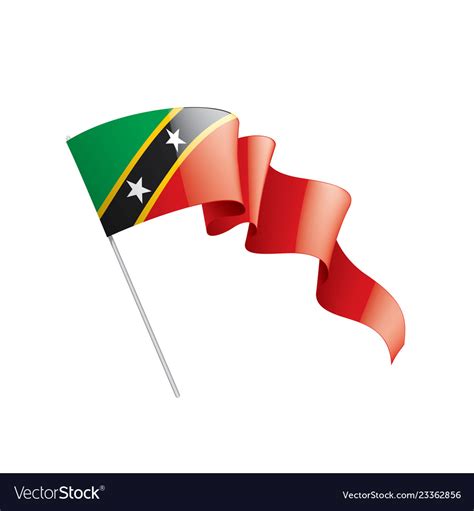 Saint Kitts And Nevis Flag Royalty Free Vector Image