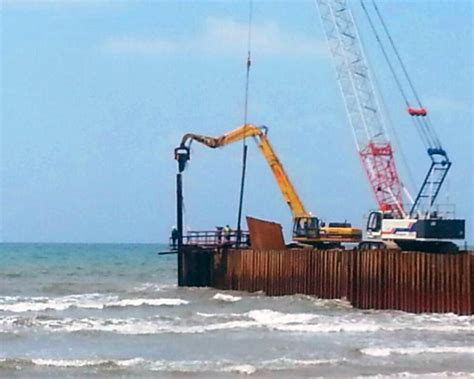 Installation of Steel Sheet Piling – design mock