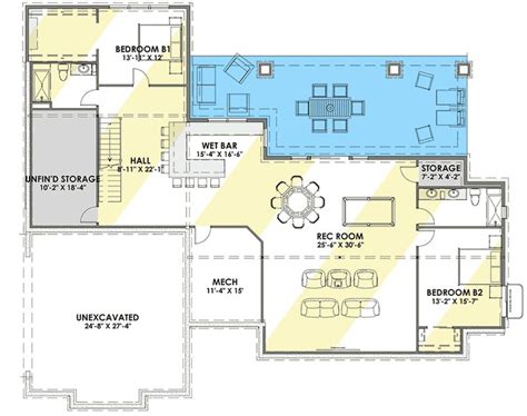 Plan 64471SC Gorgeous Farmhouse Plan For A Rear Sloping Lot