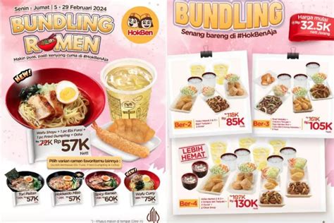 Hokben Tebar Banyak Promo Hingga 29 Februari 2024 Ada Gratisan Dan