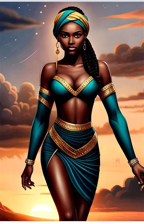 African Women African Fashion Goddess Warrior African Royalty Art