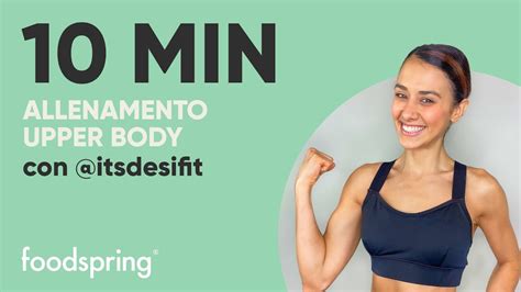 Min Allenamento Upper Body Con Pesi E Bande Elastiche Con